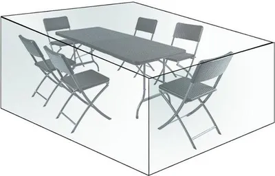 Produktbild von Famanu Schutzhülle für Gartenmöbel - Transparent, 240x136x88 cm