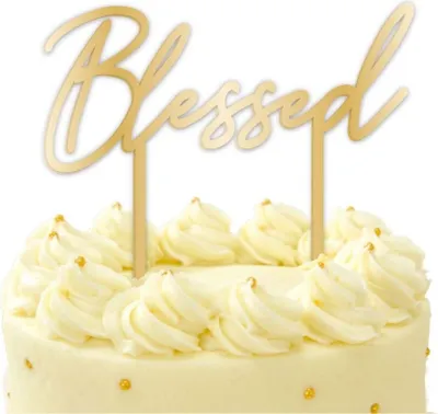 Produktbild von Goldene Blessed Tortendeko