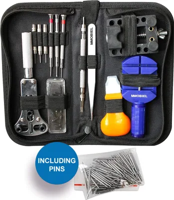 Produktbild von MMOBIEL 144 tlg Uhrenmacher Reparatur Werkzeugset mit Armband Verlängerung Gehäuseöffner
