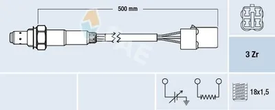 Produktbild von FAE Lambdasonde für SUBARU FORESTER (SG) 77479