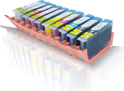 Produktbild von 10x kompatible Tintenpatronen für Canon PGI72 PGI-72 Pixma Pro 10 10S 10 S PGI 72 MBK PBK C M Y PC PM GY R CO Matte Black Photo Black Cyan Magenta Yellow Photocyan Photomagenta Grey Red Chroma Optimizer- Eco Pro Serie