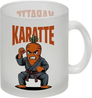 Produktbild von Karate Karotte - Karatte Glas Tasse