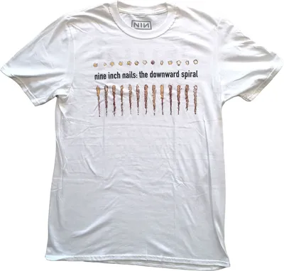 Produktbild von Nine Inch Nails - "Downward Spiral" T-Shirt für Herren/Damen Uni RO4641 (S) (Weiß)