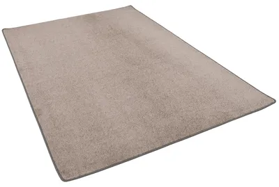 Produktbild von Trend Velours Teppich Kurzflor Einfarbig Modern, Größe:200x300 cm, Farbe:Taupe