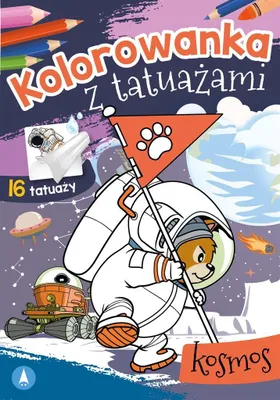 Immagine prodotto di Kolorowanka dla dzieci Kosmos z tatuażami Wydawnictwo Skrzat