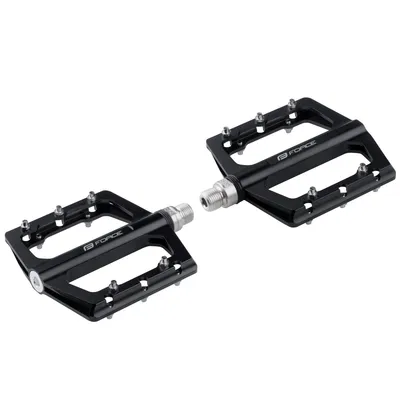 Image de Pédales Force Steep plateforme en aluminium 100x101x11 mm roulements industriels noirs 670367