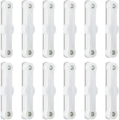 Produktbild von Fliegengitter Clips - Fensterklemmen für Insektenschutz - Ohne Bohren Befestigen - 12 Stück - Weiß