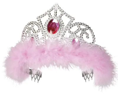 Produktbild von Boland 44076, Karnevals-Tiara, Kind, Mädchen, Feather, Polystyrene, Pink, Silber, CE