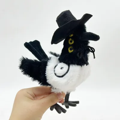 Image de Peluche Minicee « Oiseau à trois yeux » 20 cm – Peluche décorative et coussin