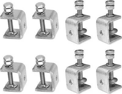 Zdjęcie produktu dla Ciężkie zaciski ze stali nierdzewnej 304 o średnicy 30 mm – 8 sztuk – zaciski do obróbki drewna