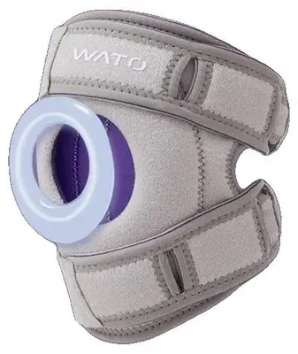 Imagen del producto de Rodillera, con compresión ajustable, almohadillas para la rótula, color lila (grado 2), talla L-XL