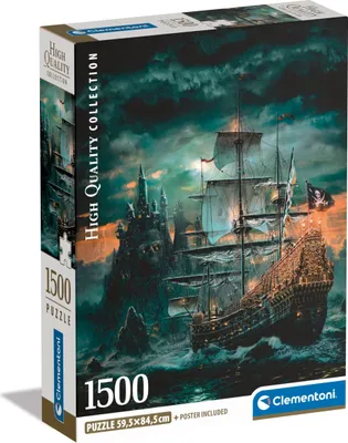 Zdjęcie produktu dla Puzzle 1500 Compact The Pirates Ship 31719