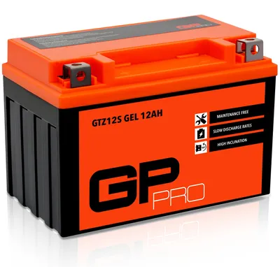 Produktbild von Gel-Batterie GP-PRO GTZ12S 12 V 12 Ah 210 A Motorradbatterie wartungsfrei