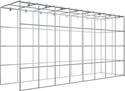 Produktbild von Anbaugabione Typ 4 80 cm x 40 cm x 20 cm (L x H x T), Maschenweite 10 cm x 10 cm, C-Ring