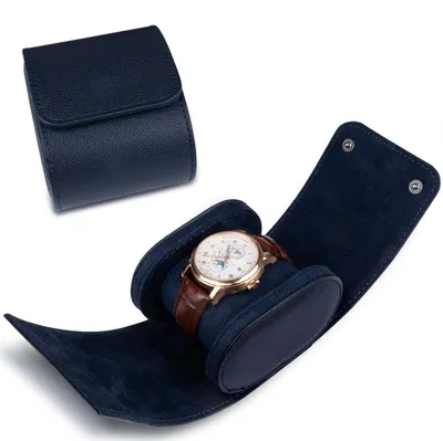 Productafbeelding van Horlogerol - 1 horloge - Reisdoos - Blauw