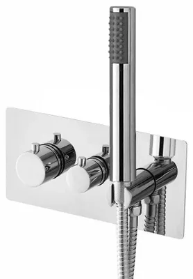Produktbild von RHAPSODY Thermostat-Duscharmatur inkl.Handbrause, 2 Wege, Chrom