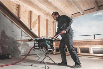 Zdjęcie produktu dla Metabo Tischkreissäge TS 254 M SET mit Untergestell 1500W Sägeblatt 254x30 mm