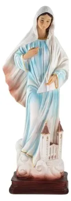 Maagd van Medjugorje Figur 30 cm Harzskulptur