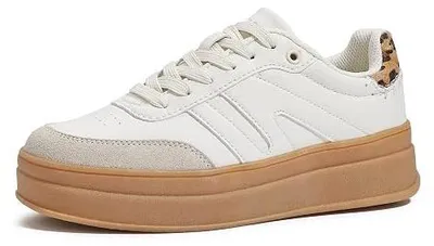 Zdjęcie produktu dla Trampki damskie retro platforma gumowa podeszwa klasyczne na co dzień