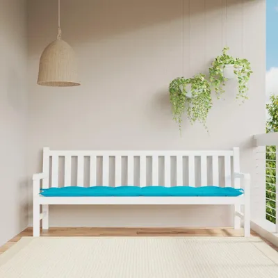 Obrázok produktu pre vidaXL Záhradná lavička Tyrkysová 200x50x7 cm Tkanina