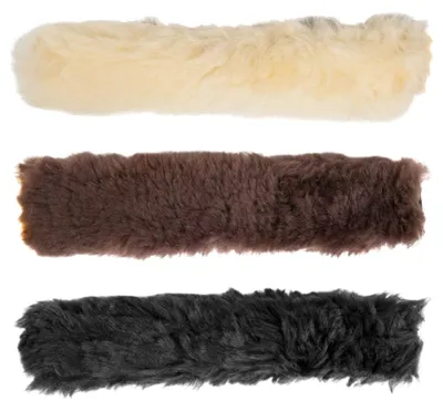 Produktbild von Echt-Lammfell-Nasen-Genickschutz Farbe - Natur
