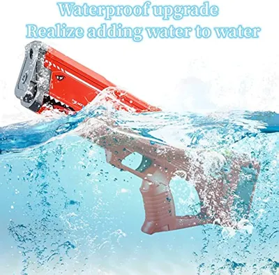 Produktbild von Elektrische Wasserpistole für Kinder und Erwachsene, Spritzpistole, eingebauter 600cc Wassertank; Reichweite 40ft, automatisches Wasserspielzeug für draußen (rot)