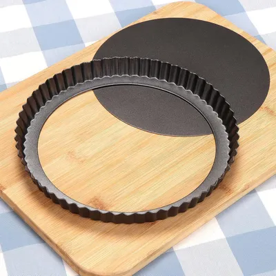 Produktbild von Quicheform mit Hebeboden 28cm Antihaftbeschichtet Kohlenstoffstahl
