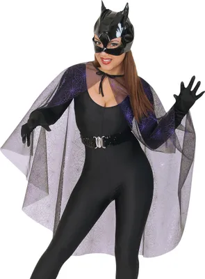 Produktbild von Spinnen Hexen Vampirin Umhang Cape Einheitsgröße Halloween Karneval Fasching