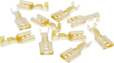 Image de Connecteur de câble / cosse de câble 6,3mm plat large femelle pack de 10