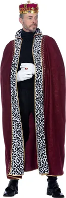 Produktbild von Koningsmantel/Prinsencape Volwassene Deluxe Bordeaux M