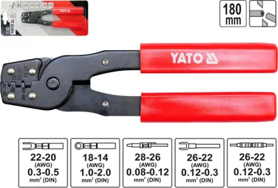 Image de Yato Pince pour connecteurs 180Mm, 0.08-2Mm2 2255