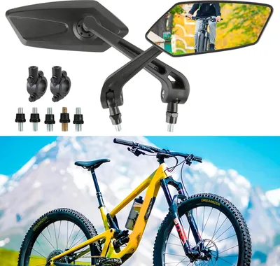 Obrázok produktu pre Spätné zrkadlo na bicykel - Nastaviteľné a otočné - Pre bicykle a kolobežky