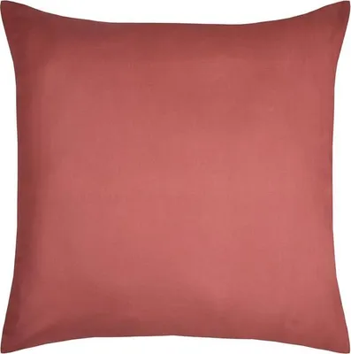 Image de 1 Taie d'oreiller coton uni 63 x 63 cm Edens rouge