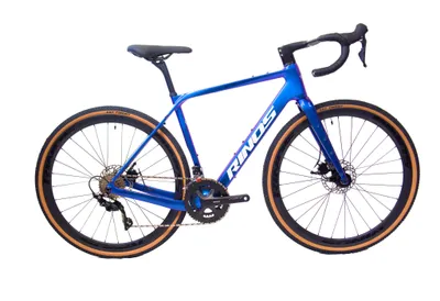 Image de RINOS Vélo de Gravier en Carbone Sandman3.0 Shimano R7000 Bleu 56 cm
