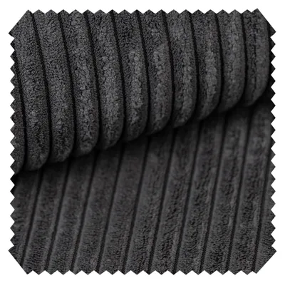 Produktbild von novely® PORTO - Polsterstoff in Breitcord-Optik - Ultraweicher Möbelstoff - Pflegeleichte Meterware 1 lfm - Farbe: 34 Anthrazit