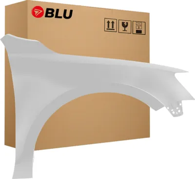 Zdjęcie produktu dla BLU Błotnik pasujący do VW Volkswagen Jetta VI 6 LA7W Prawy Srebrny ReflexSilber | 2010-2018 | Przedni Przód | Lakierowany | Gotowy do montażu | Stal