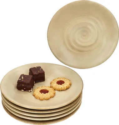 Produktbild von CLAY BEIGE 6er Set Kuchenteller Ø21,5cm Steingut beige Dessertteller