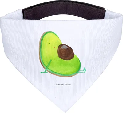 Produktbild von Mr. & Mrs. Panda Bandana Avocado Schwangerschaft - Weiß - Geschenk, Schwanger, Wunder, Baby, Hunde Halstuch, Babyshower, für Hund, Liebe, Hals Tuch, Dreieckstuch