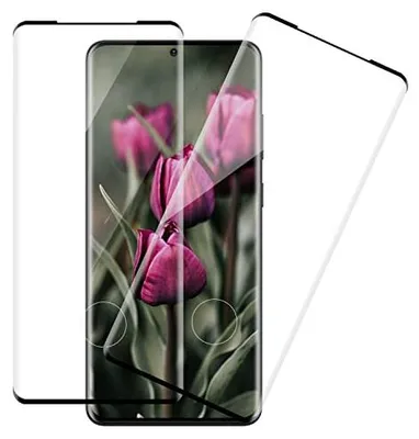 Image de 2 protections en verre trempé pour Samsung Galaxy S20 5G, avec cadre noir et bords arrondis