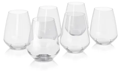 Trinkgläser 50 cl, 6 Stück, schwarz