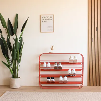 Produktbild von MyWIRE Schuhregal "ALVIER" - sunset coral