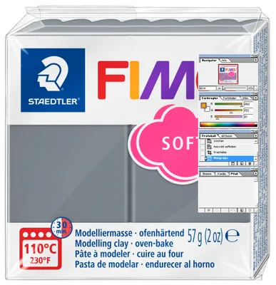 Obrázok produktu pre Modelovacia hlina Fimo Soft stormy grey