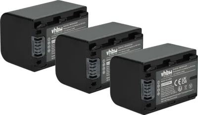 Produktbild von vhbw 3x Akku kompatibel mit Sony HXR-MC1P Videokamera Camcorder (950 mAh, 7,2 V, Li-Ion) + Infochip