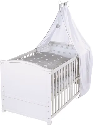 Obrázok produktu pre roba Little Stars, Detská postieľka, 35 kg, Chlapec / dievča, Bavlna, Polyester, Drevo, Biela