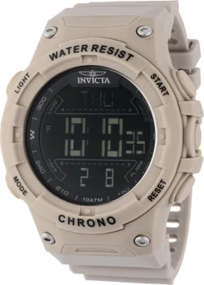 Produktbild von Invicta Racing Digital 47526 Herren Uhr - Quartz Bewegung - Kunststoff mit Schwarzem Zifferblatt - 52 mm