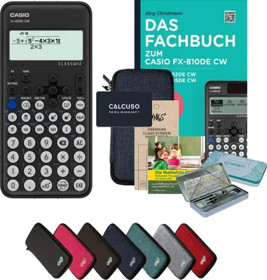 Produktbild von CALCUSO Streberpaket Blau mit Taschenrechner Casio FX-82DE CW