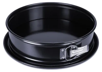 Springform Emaille ø 28 cm, flacher Boden, antihaft, PFAS-frei, Black Edition