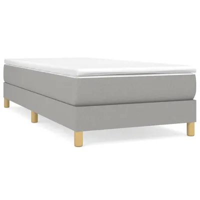 Immagine prodotto di Giroletto a Molle con Materasso Grigio Chiaro100x200 cm Tessuto