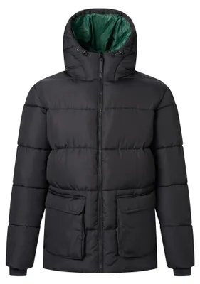 Produktbild von Regatta - "Marek" Steppjacke für Herren, Kurz RG13698 (L) (Schwarz/Paradies-Palme)