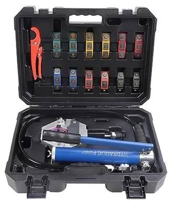 Produktbild von Handhydraulische Schlauchkrimpzange - 7-teilig - Aluminiumlegierung - Effizientes Krimpen